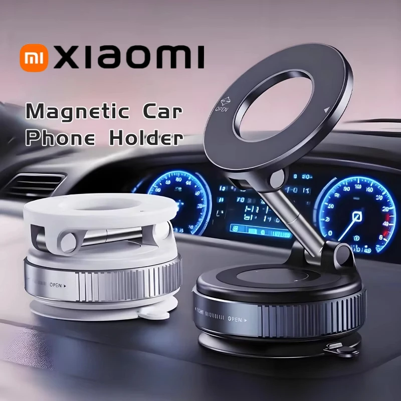 

Xiaomi K007 Magnetic Suction Cup Phone Mount Vacuum Magnetic Car Phone Holder Mount With 360° Metal Strut For iPhone Samsung New