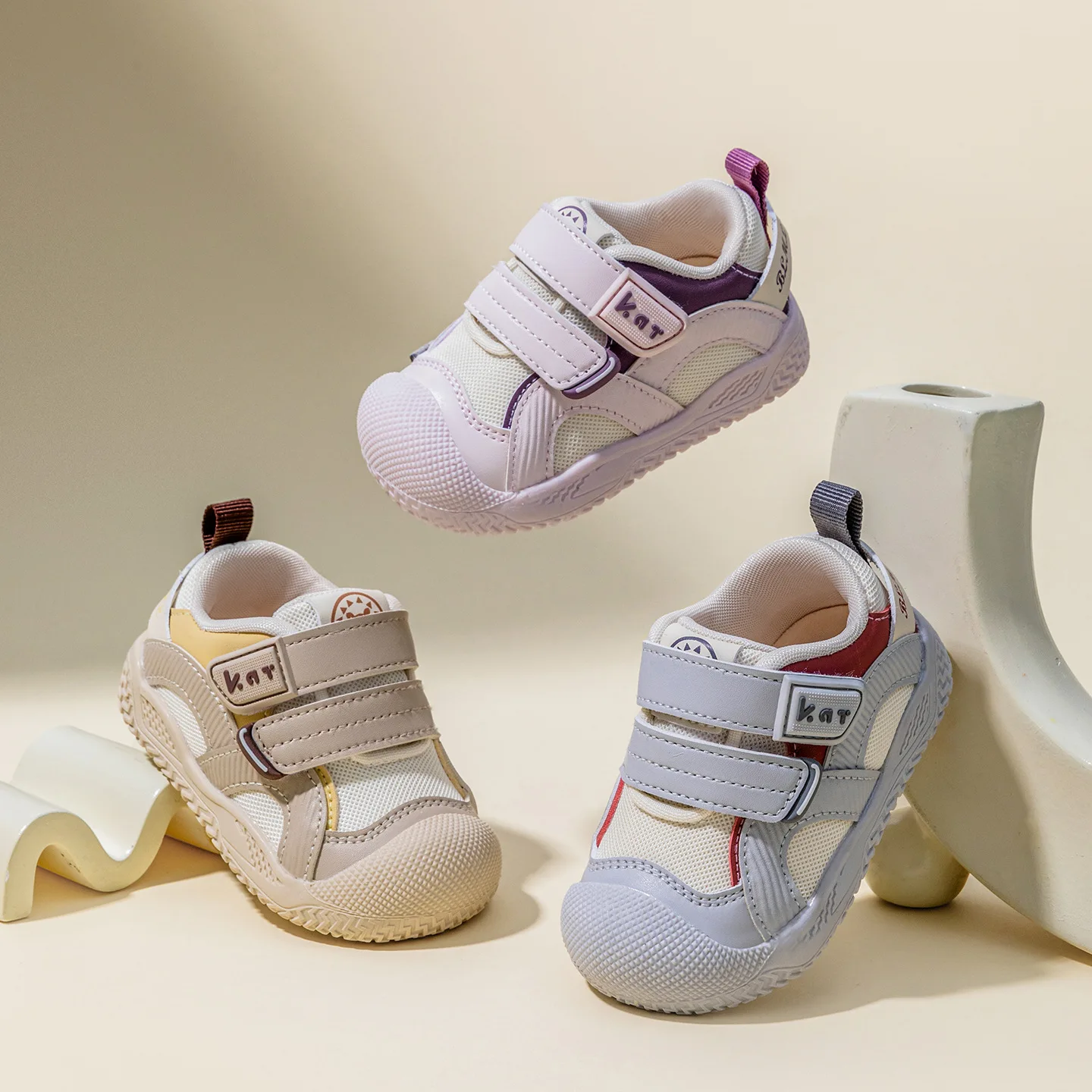Baby Boys Girls Shoes 2026 New Spring Toddler Walking Shoes Soft Sole Non Slip Breathable Casual Sports Shoes For Boys And Girls