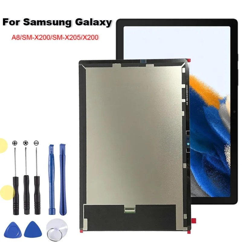 

Для Samsung Galaxy Tab A8 10.5 2021 SM-X200 X205 X205C: Запасные части для замены дисплея LCD, сенсорного экрана и стекла в сборе