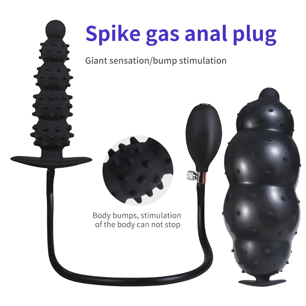 Inflatable Super Big Anal Plug Pump Dilator Huge Butt Plug Dildo Prostate Massager Anus Expander Adult Sex Toys For Woman Man