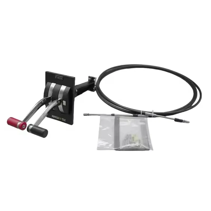 Marine Throttle Handle Control Assembly, Boat Throttle Head & Throttle Cable, Gear Shift Controller for Vessel