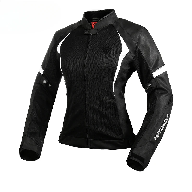 

MotoWolf Motorcycle Windproof And Anti Fall Cycling Suit Breathable Jacket Off-Road Motorcycle Rider Equipment Women Rally Suit