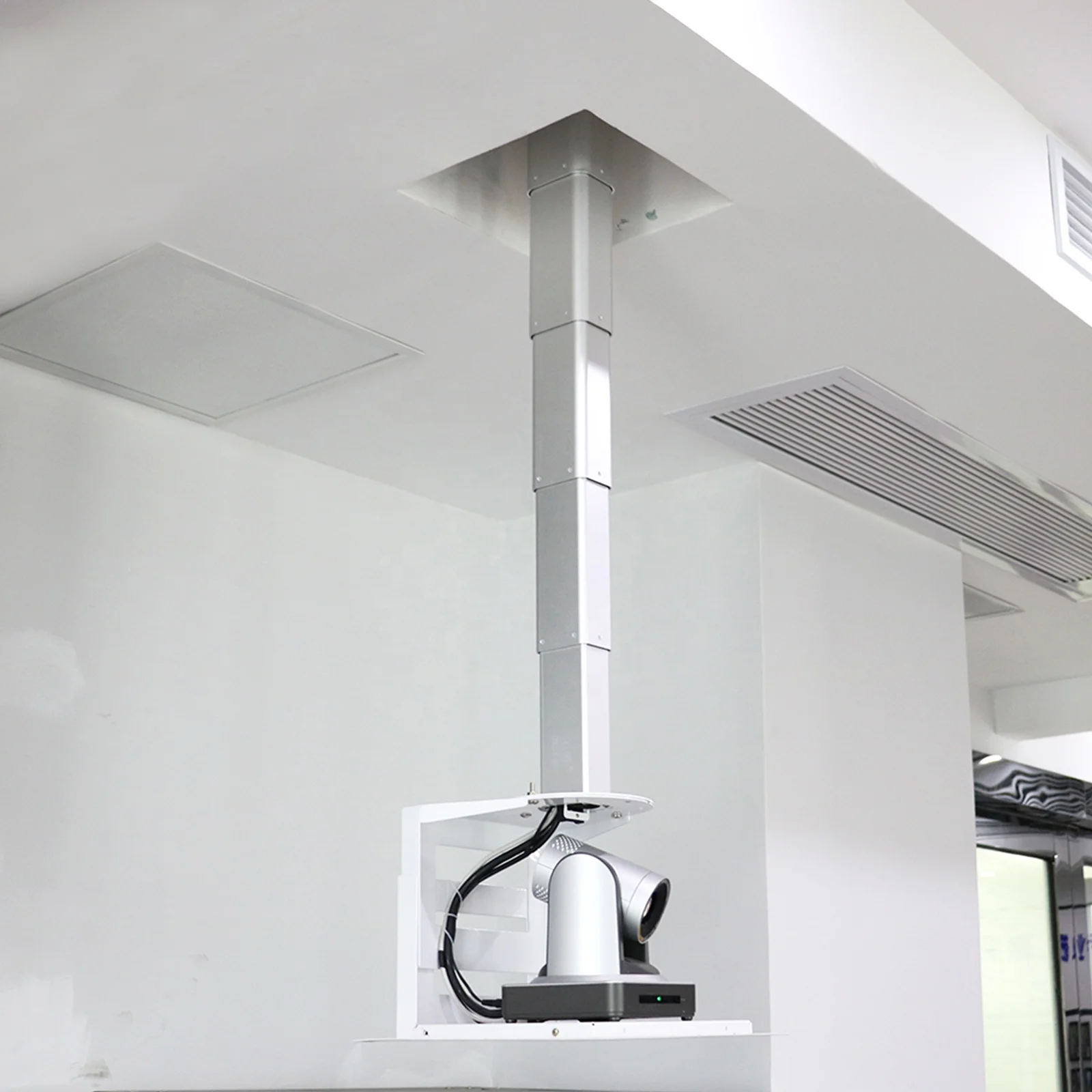 Motorized Flip Down Camera Lift Mount Hidden Ceiling Projector Lift Manufacturer for Conference Room