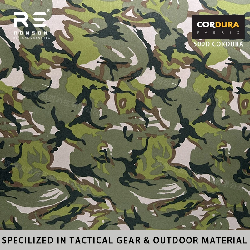 500D Nylon Cordura 81 TYPE Camo100% Woven Water-Resistant PU Coated for Tactical Gear Backpack Military Rucksack Camping