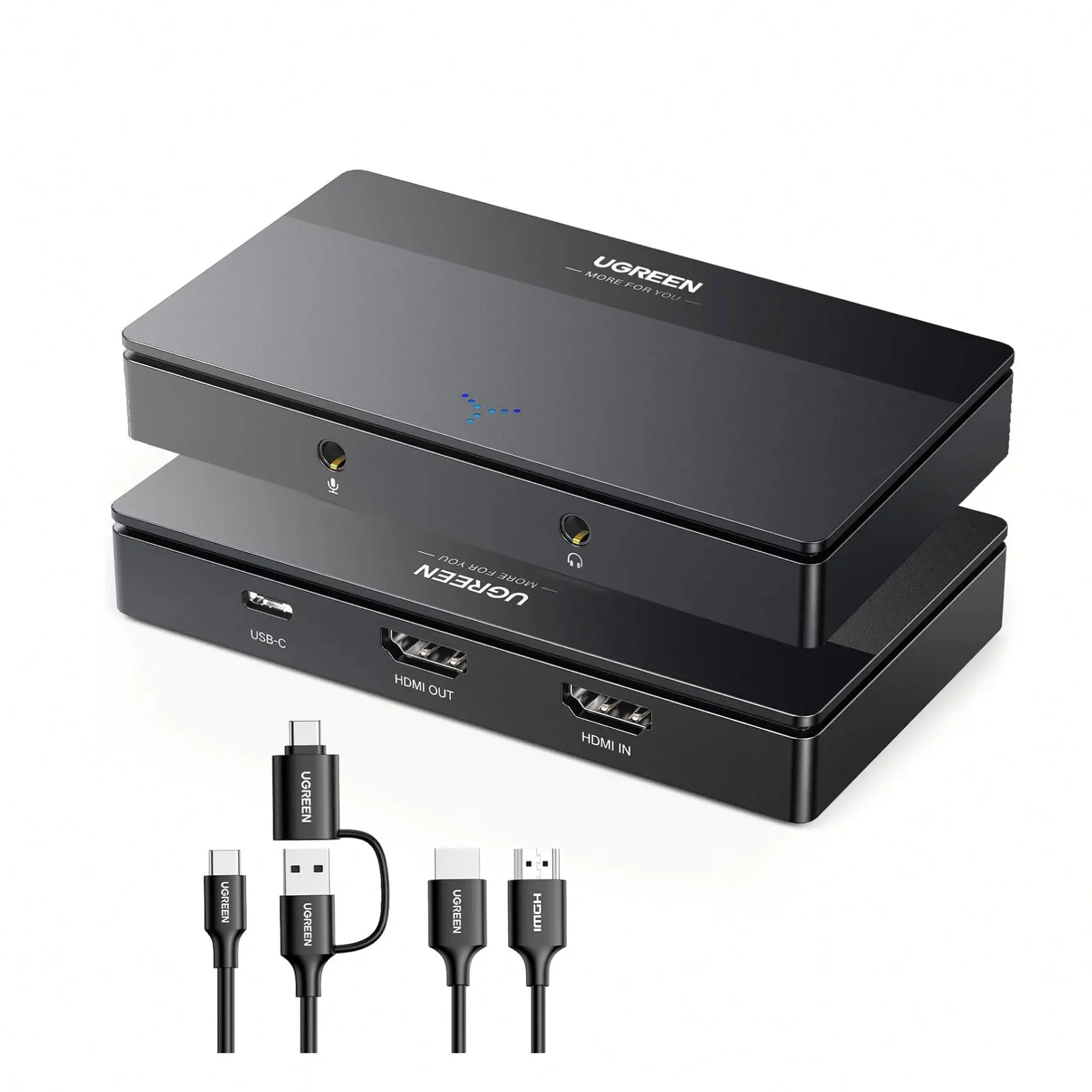 UGREEN 4K Video Capture Card, Full HD 1080P 60FPS USB/Type-C 3.0  Video Capture Device With Ultra-Low Latency for Streaming