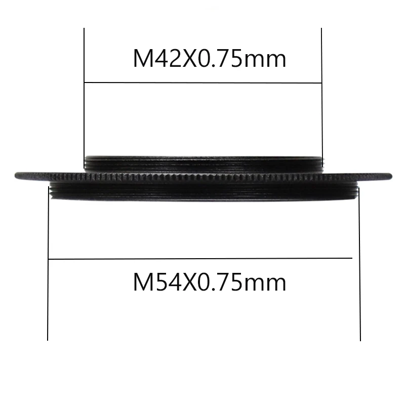 Stecker auf Außengewinde Adapter T T2 M42 M48 M54 M56 M68 SCT Astronomisches Teleskop Fotografie Zubehör M54x0,75 Beidseitig männlich – Detail 3