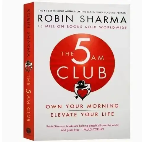 Robin Sharma의 The 5AM Club 당신의 아침을 소유하세요 삶을 향상시키세요 영어 도서