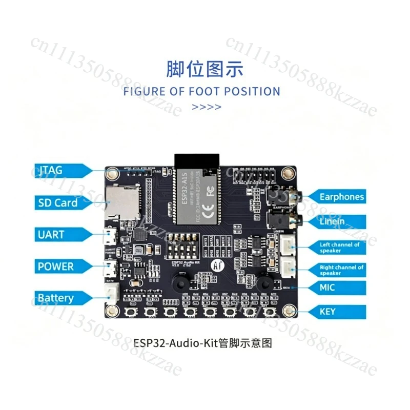 WiFi + Bluetooth ESP32-Audio-Kit-V2.2 Audio Development Board Serial to WIFI Electronic Modules and Kits