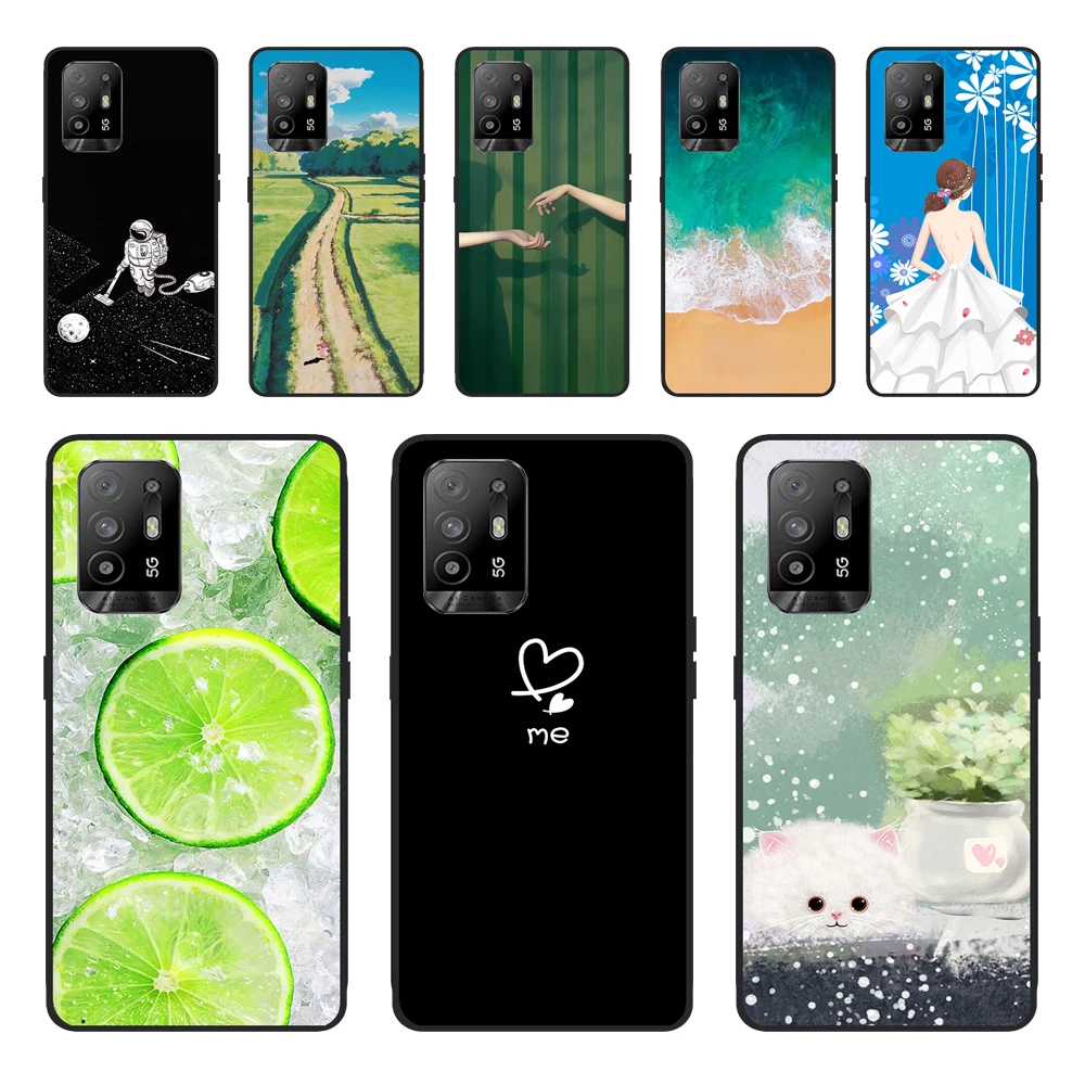 Para Oppo A94 5G funda trasera de silicona funda de teléfono para Oppo A94 5G CPH2211 fundas parachoques suave coque para OPPOA94 A 94 5G 6,5 pulgadas