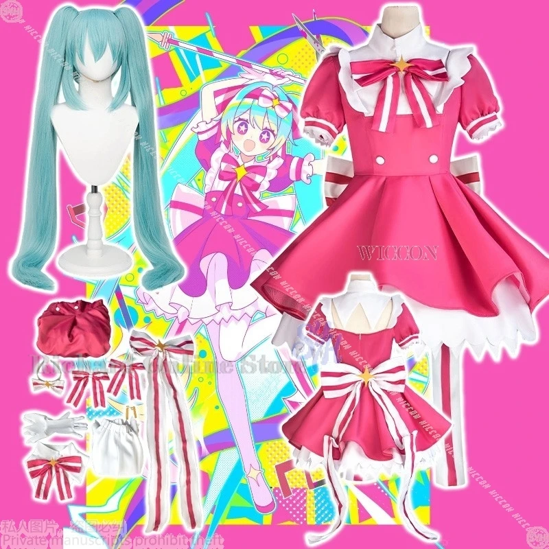 

Anime Game Project Sekai Cosplay Mikkuuu Ima Sugu Rinne Idol Stage Uniform Maid Magical Girl Dress Lolita Halloween いますぐ Rinne