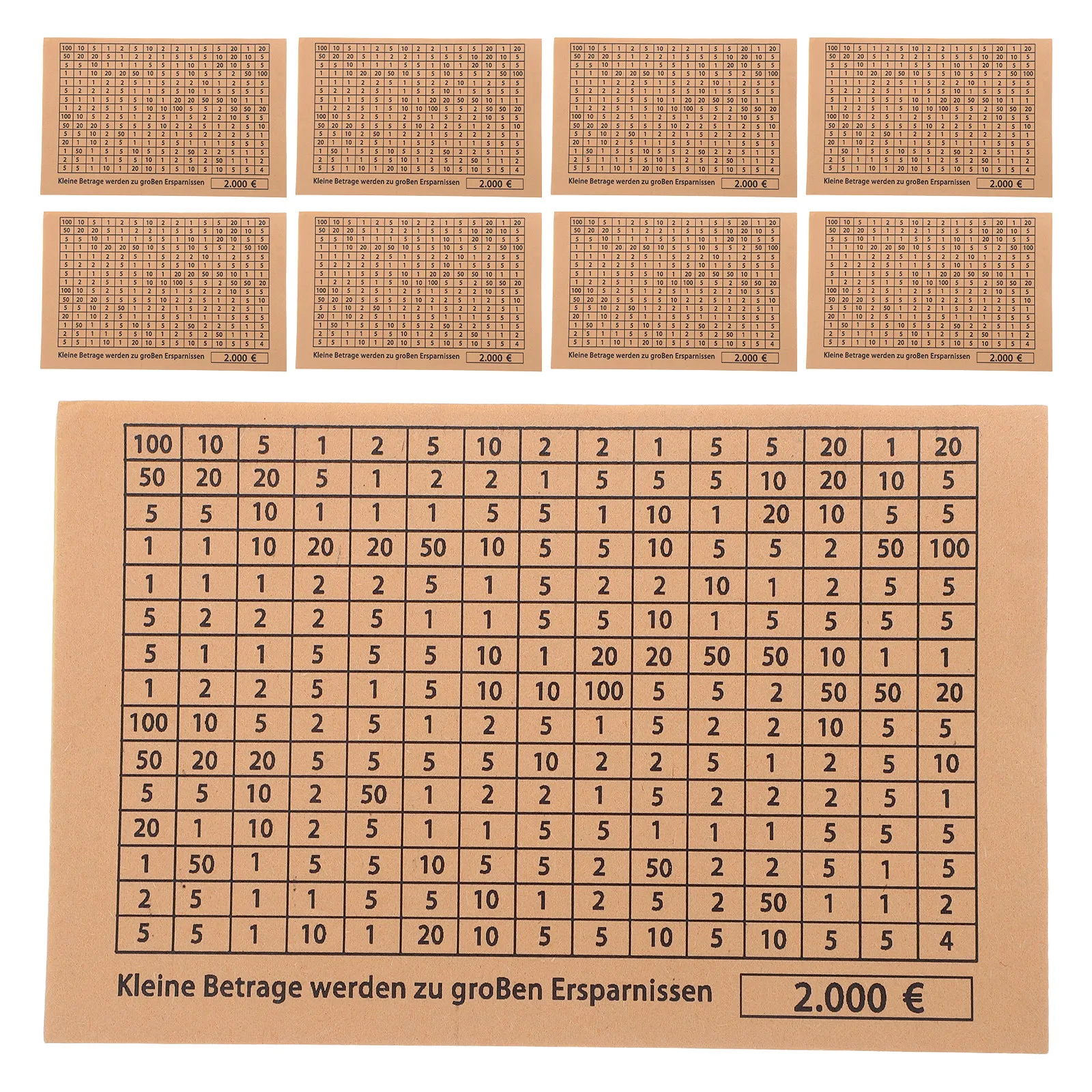 30Pcs Money Saving Challenge Stickers Euro Budgeting Charts Savings Tracker DIY Wood Piggy Bank Supplies Kids
