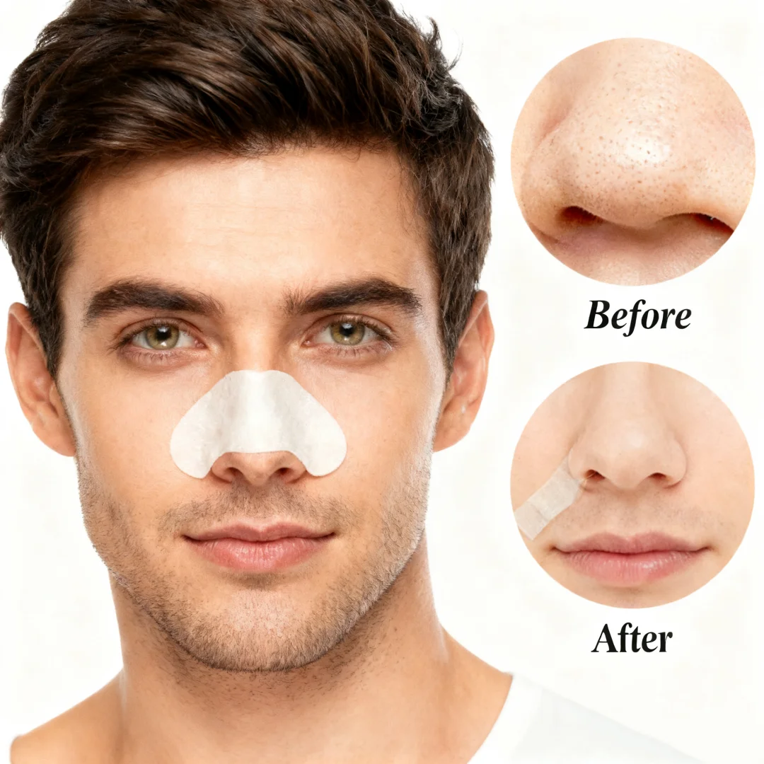 Bamboe Houtskool Mee-eter Remover Neusstrips, Porie Minimaliseren, Acne & Whitehead Remover voor T-Zone