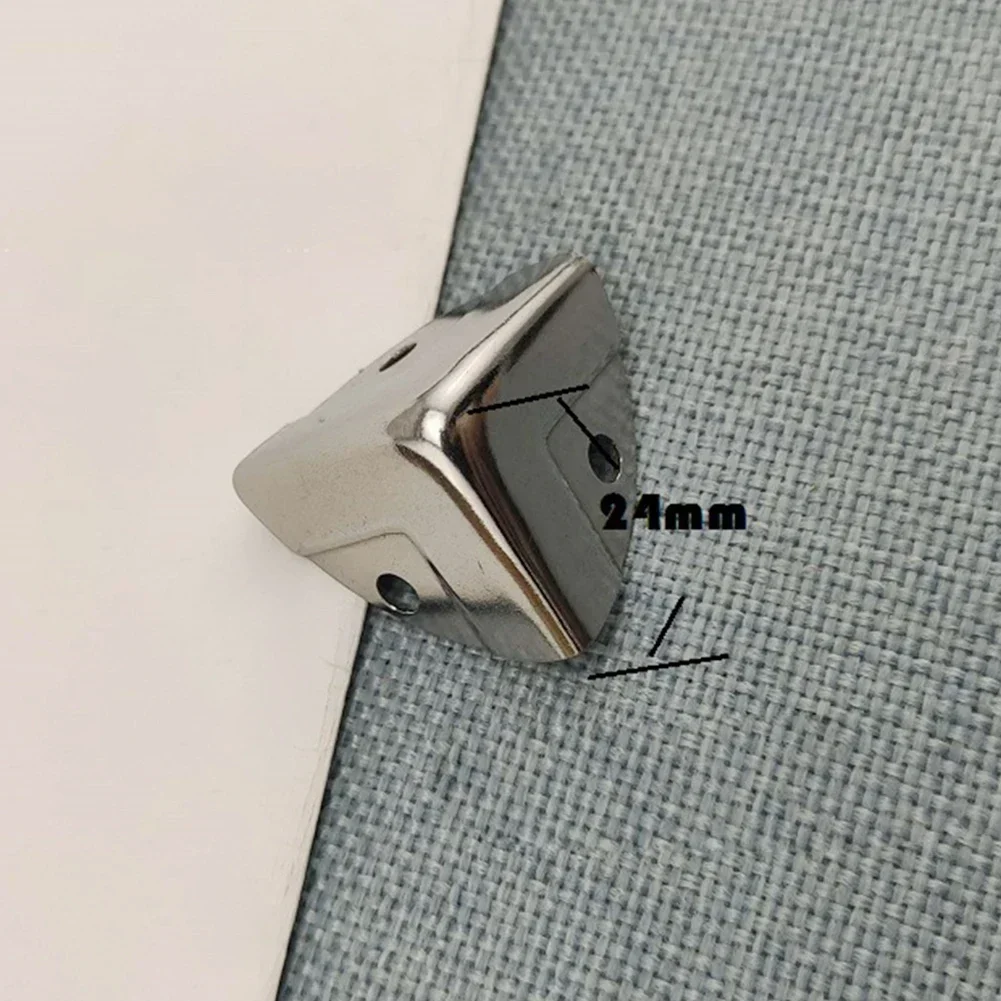 4/8/12PCS Metal Corner Protection Corners Vintage Box Corner Decorative Wood Corner Silver Gold Corner Clip Hardware