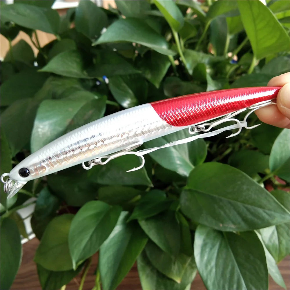 

TSURINOYA 2pcs Fishing Lure DW72 125mm 14.3g Shallow Range Floating Water Minnow Hard Bait bass Fish Saltwater hook