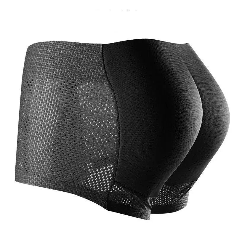 Jockmail Sexy Men Padded Underwear Mesh Boxer Briefs Buttocks Lifter Enlarge Butt Push Up Pad Underpants Penis Pouch Panties