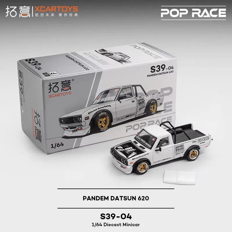 

XCARTOYS 1/64S 39-04 POPRACE Nissan Datsun PANDEM DATSUN 620 Коллекционная модель автомобиля из сплава, литая металлическая игрушка, подарок для мальчиков