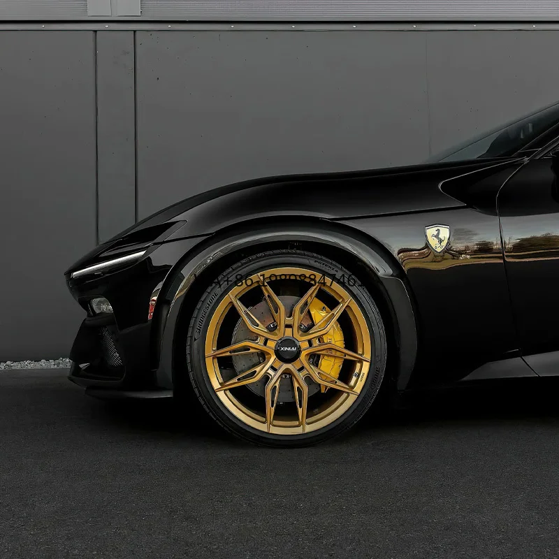 

1 Piece Custom Forged Racing Car Gold Wheels 5x120 5x112 Car Alloy Rim for porsche audi Mercedes Amg Gt Lamborghini