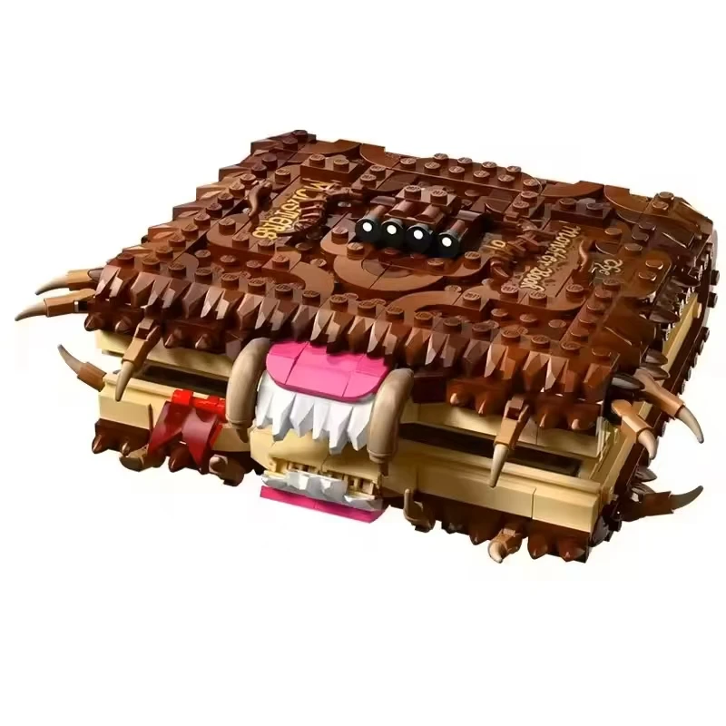 

For 519PCS Chomping Monster Book of Monsters Building Block Model DIY 76449 Creative Puzzle Assembly Educational Toys Halloween