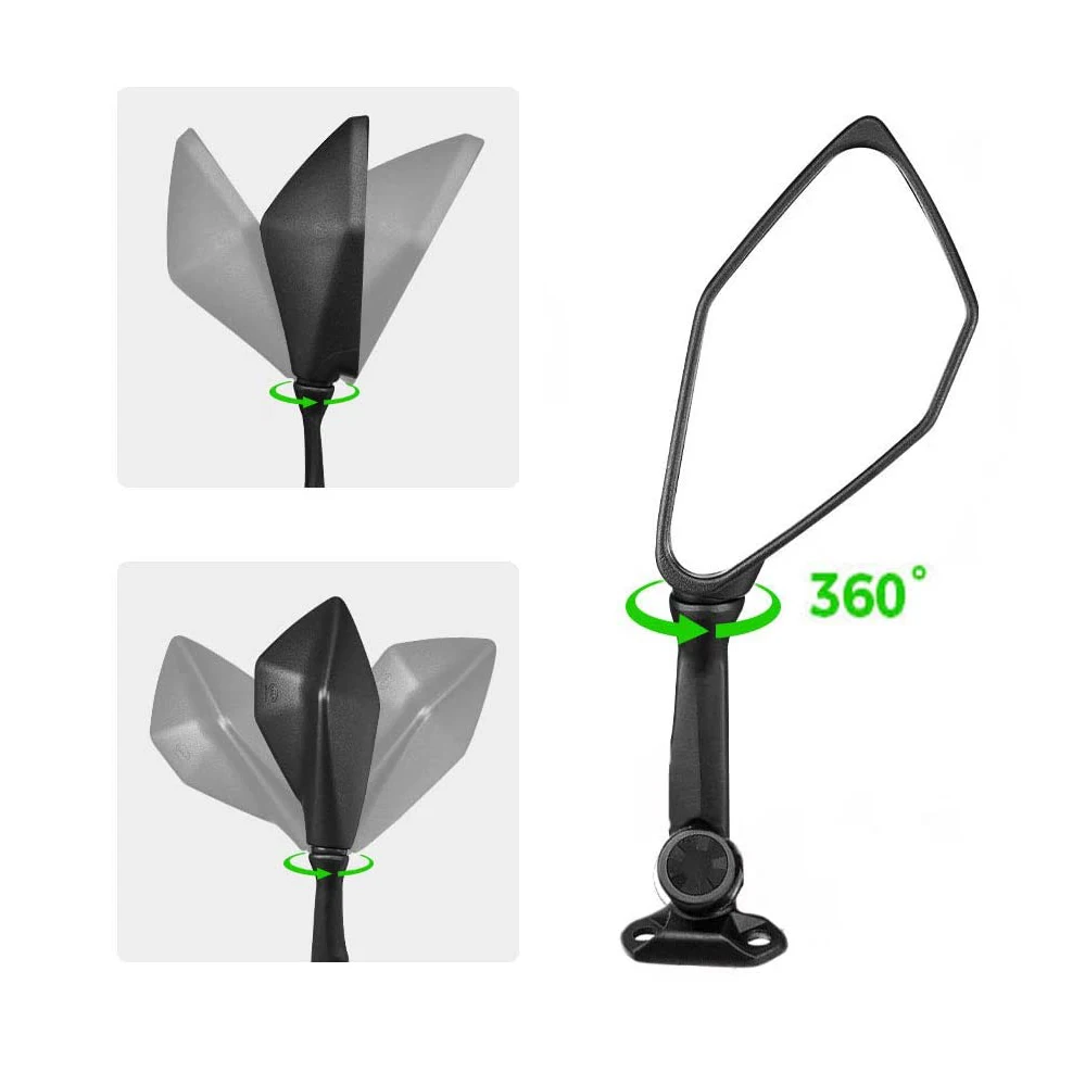 Motorcycle Rear View Mirrors for Kawasaki 2018-2021 Ninja 400 / 2011-2018 Ninja 250 ZX 6R 636 650 300R EX300 Side Review Mirror