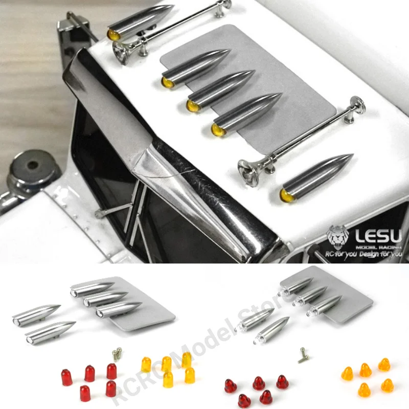 1/14 RC Roof Light Spotlight LESU GW-K005 For Tamiya 1/14 RC Tractor Truck King Hauler Grand Hauler Parts Truck Accessories