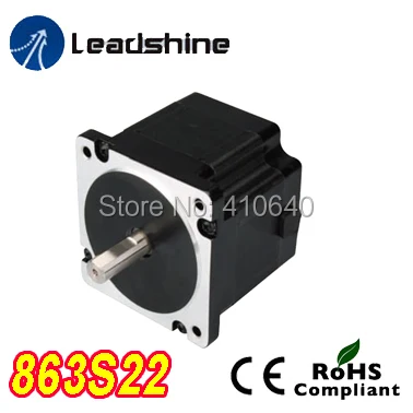 GENUINE Leadshine 863S22 3 Phase Hybrid Stepper Motor with 2.3 N.m 5 A length 71 mm shaft 12 mm