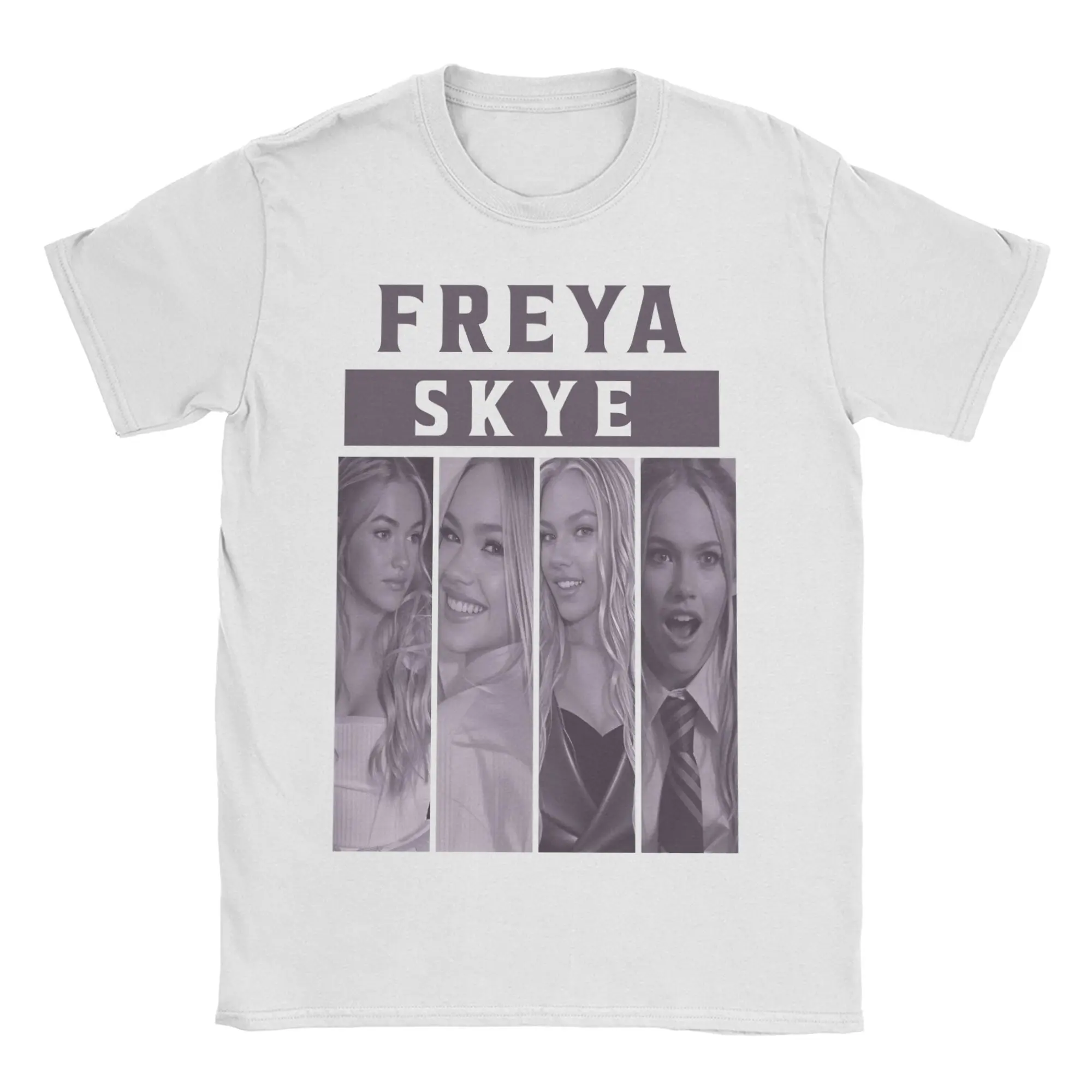 

Freya Skyes Men T Shirt Funny Tees Short Sleeve Crewneck T-Shirt 100% Cotton Plus Size Tops
