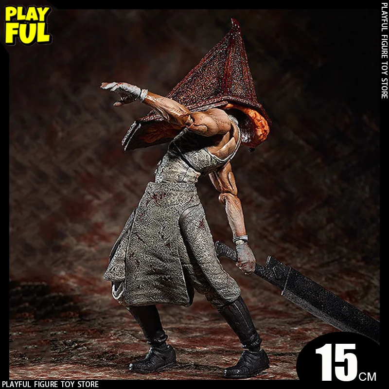 In Stock Silent Hill 2 Gk Figma Sp055 Pyramid Head Anime Figure Pyramid Head Action Figure Gaming Peripherals Doll Statues Toys