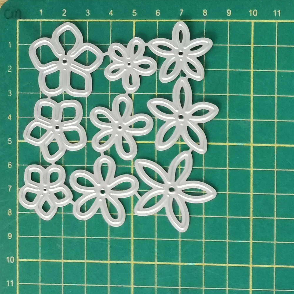 2022 AliliArts Metal Cutting Dies 9pcs Mini Flowers diy Scrapbooking Photo Album Decorative Embossing PaperCard Crafts Die