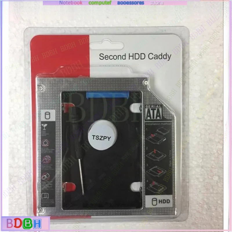 For 12.7MM SATA 2nd Hard Drive HDD SSD Caddy for Dell Optiplex 740 745 755 780 960