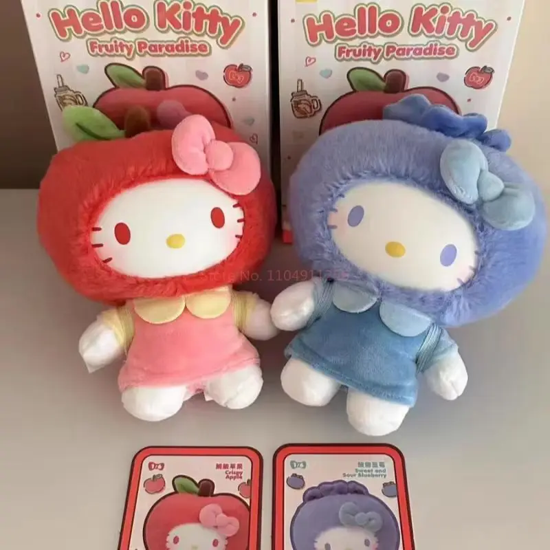 New Original Hellokitty Fruity Paradise Serie Blind Box Cute Backpack Pendant Toys Birthday Gift Surprise Toy Desktop Ornament