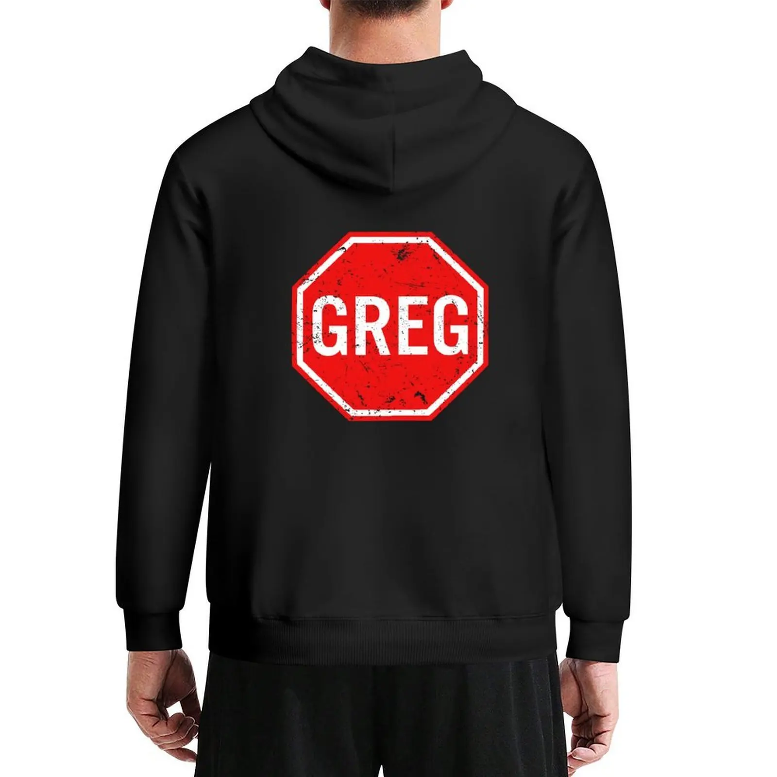 

Greg! The stop sign Hoodie graphic t shirts men autumn new products autumn jacket men men clothing new in hoodies