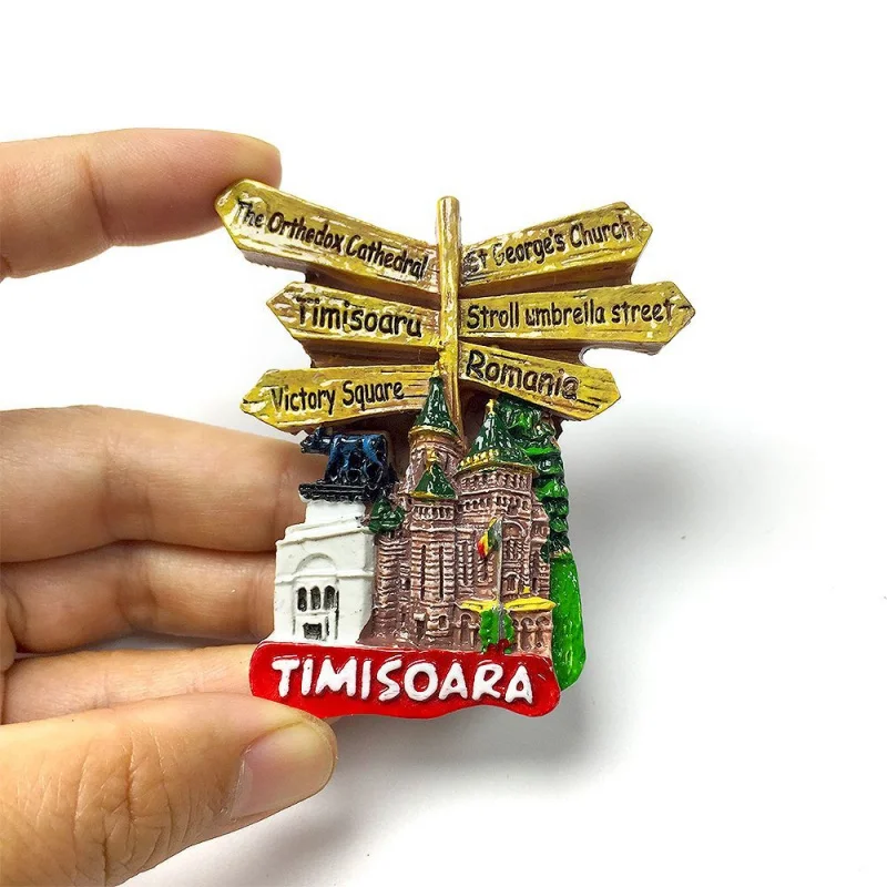 Portugal Madeira Islands Personalized Travel Signboard Magnetic Refrigerator Sticker High-Value 3D Hand-Painted Design