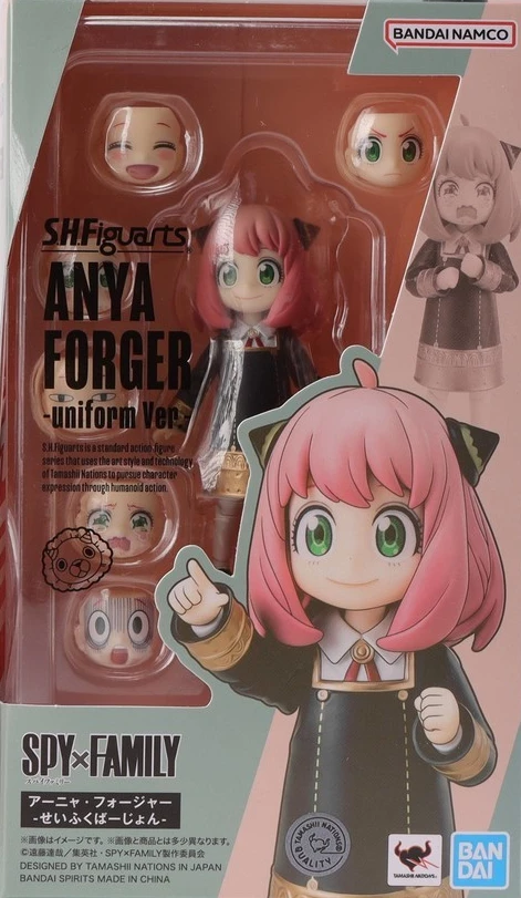 In Stock New Bandai SHF Spy Play House Series Ania Folger-Uniform Version·Action Figure Animation Gift Model Collection