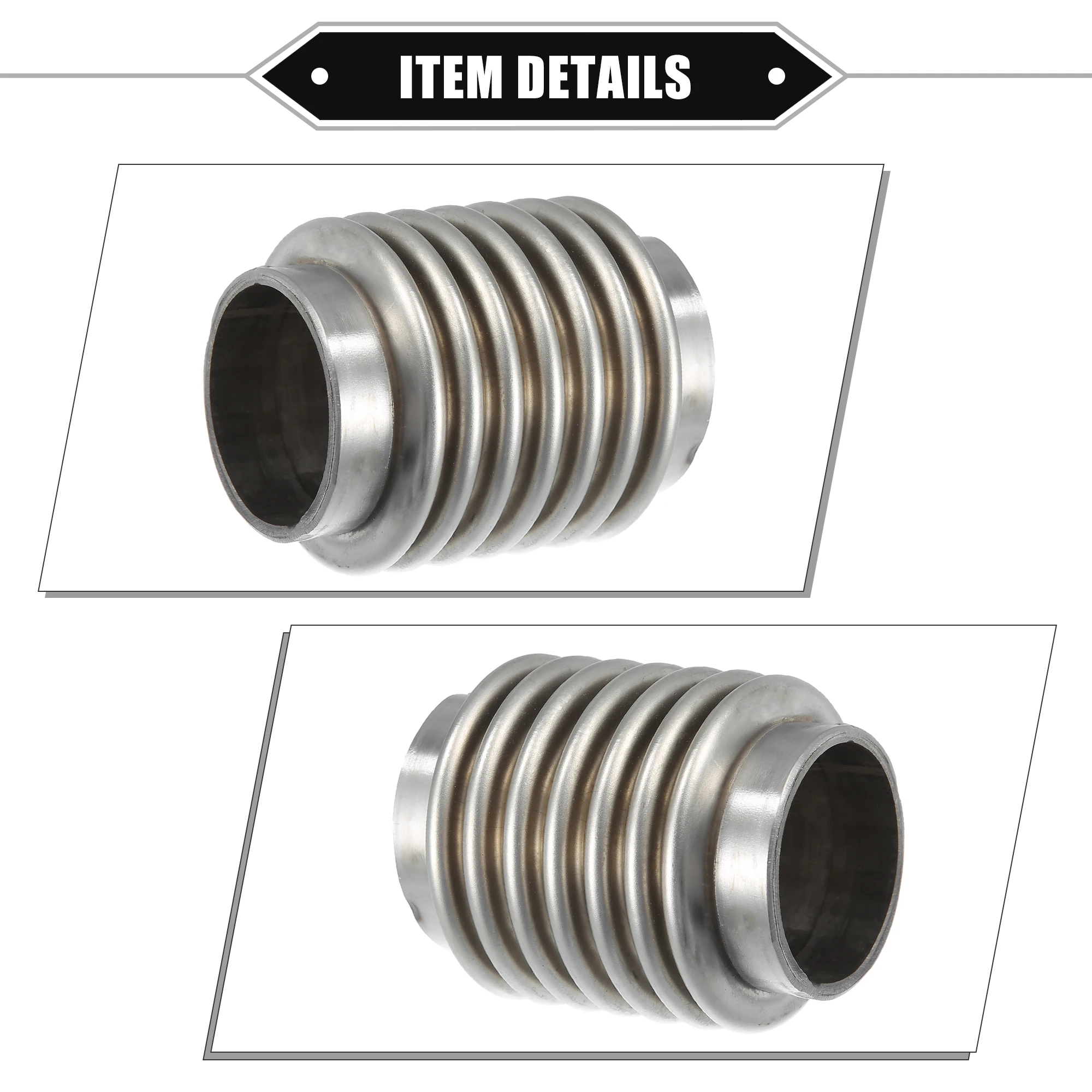 X Autohaux 63x102 مللي متر 63x203 مللي متر 76x102 مللي متر العادم فليكس الأنابيب سيارة الخمار العادم أنابيب مرنة أنابيب العادم العالمي المشترك