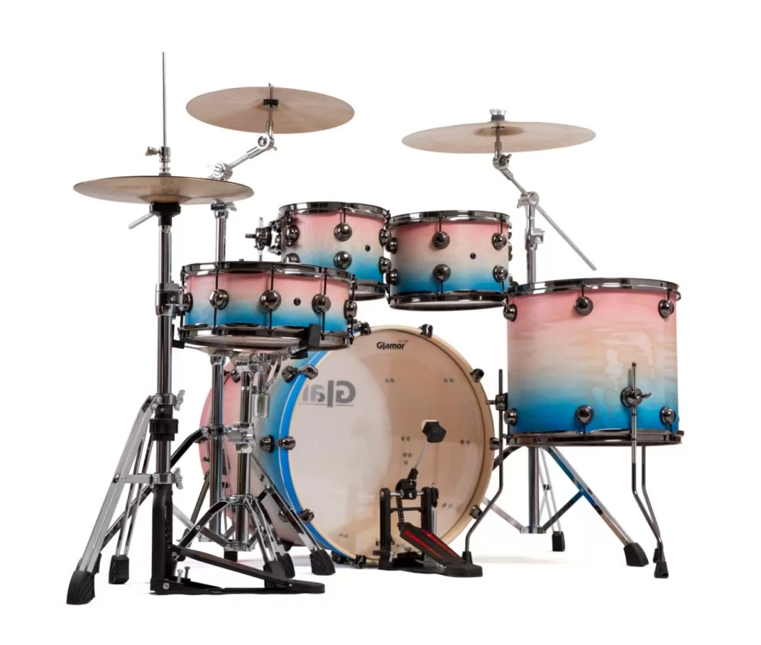 بريق طبل آلة موسيقية Enom 3 سلسلة قوس قزح انفجار نمط مجموعة طبلة مجموعات الطبول المهنية الحديثة