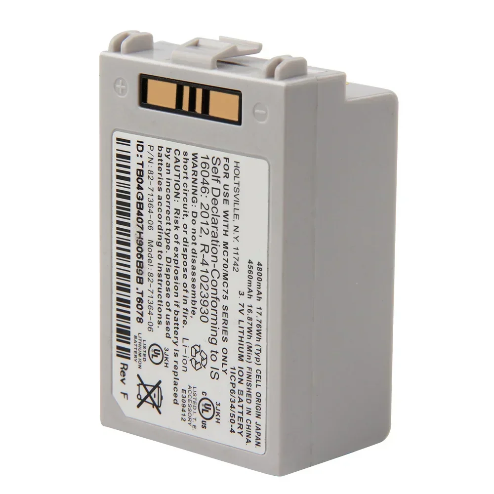 

New Battery 82-71364-06 For Motorola Zebra Symbol MC70 MC7090 MC75 MC75A MC75A6 MC75A8 MC7596 82-71364-05 4800mAh