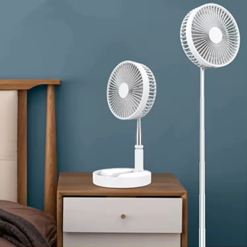Faltbarer, tragbarer Mini-Ventilator für den Heimgebrauch mit 3600 mAh Lithium-Ionen-Akku, DC-USB-Aufladung, Aluminiumlegierung.
