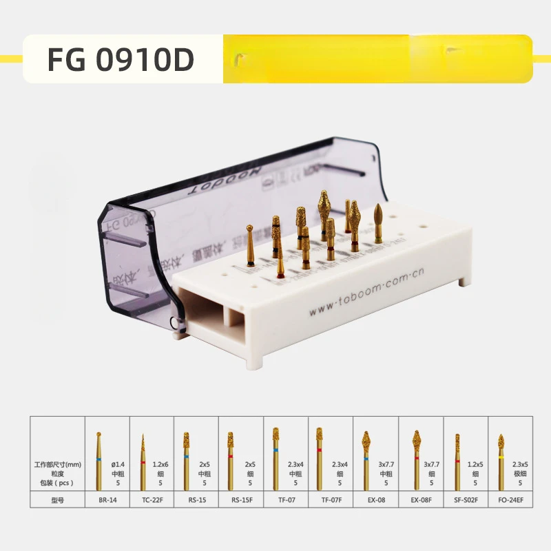 

FG0910D Dental Preparation Burs Kit for Porcelain Alloy Inlay and Onlay