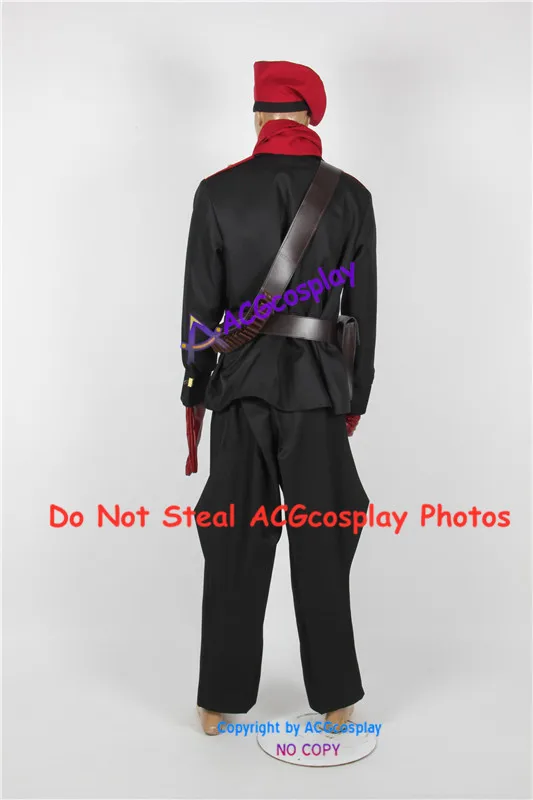 Metal Gear Solid Ocelot Cosplay Costume include headwear and belts acgcosplay costume