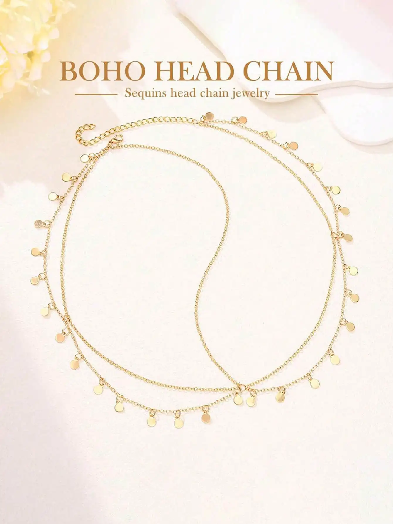 

1 шт. Y2k винтажная повязка на голову с кисточками и блестками – женский аксессуар для волос с металлическими волнами, идеально подходит для вечеринки/свадьбы/праздника