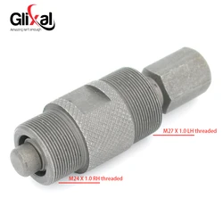 Glixal 24mm & 27mm Motorcycle Magneto Flywheel Puller, GY6 50cc 125cc 150cc Scooter ATV Moped Repair Tool