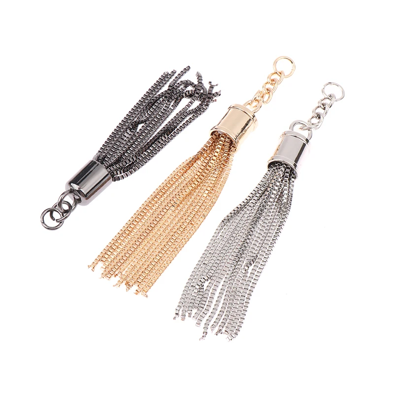 Fashion Tassel Pendant Keychain Shoulder Bag Tassel Metal Buckle Tassels Pendant Handbag Decoration Purse Hardware Accessories