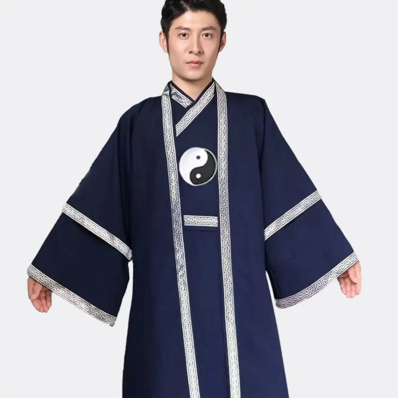 Wudang Taoist Robe Set Men Women Taichi Costume Niche Cultural Martial Arts Power Morning Exercise Stage Performance Garments