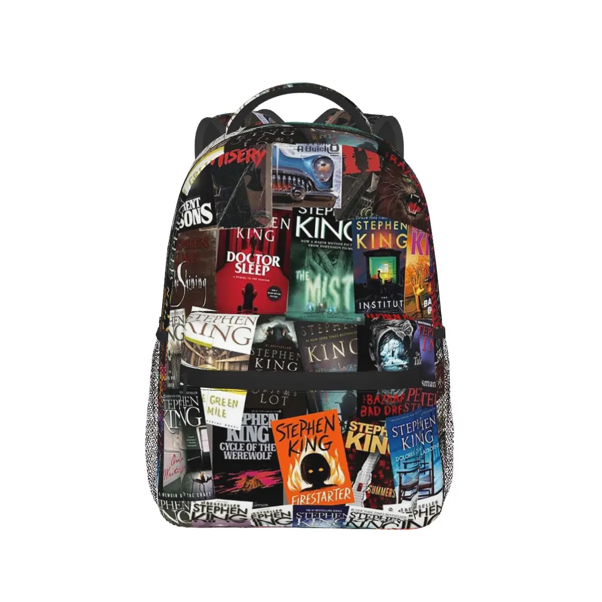 Stephen King-Fundas de libros para niños y niñas, morral escolar de dibujos animados, morral de viaje, morral de hombro