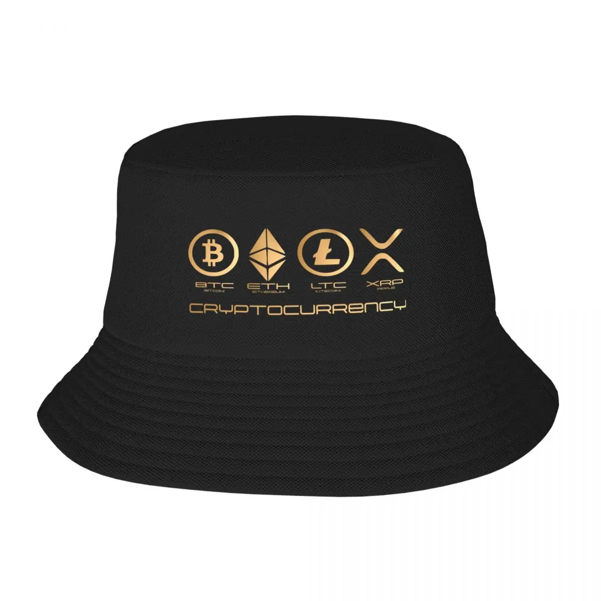 Custom Ripple XRP Bucket Hat Men Women Bitcoin Crypto Cryptocurrency Outdoor Sun Summer Camping Cap