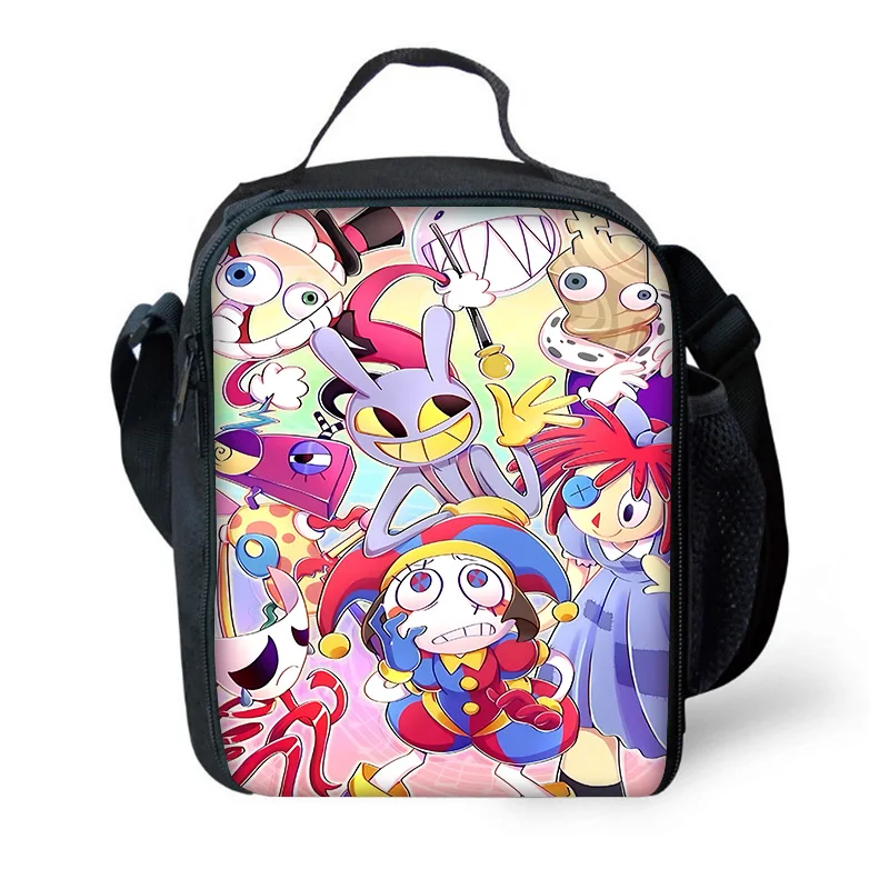 Amazing Digital Circus Child Insulated Large Capacity Bag for Boy Girl Student Outdoor Picnic Resuable Thermal Cooler Lunch Box