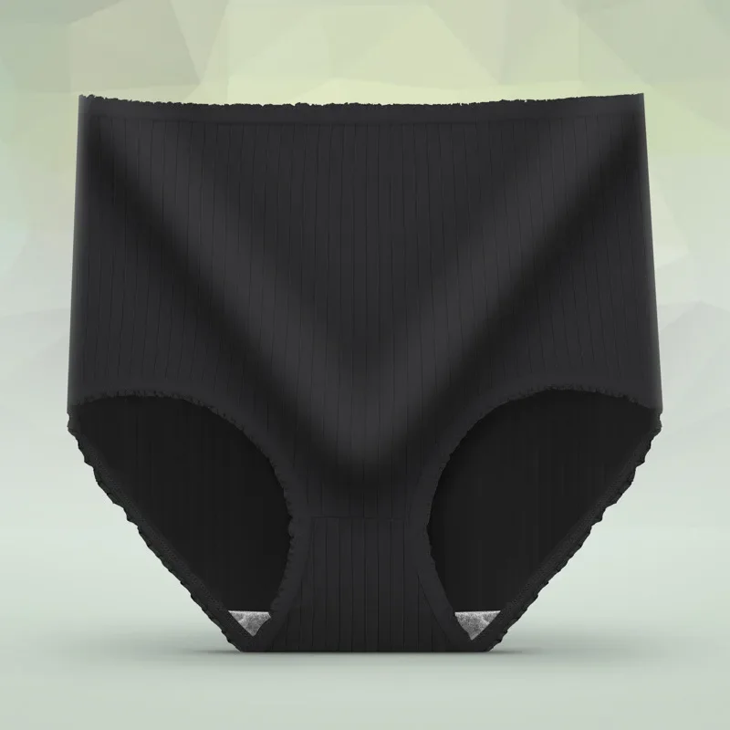 Unterwäsche Damen Plus Size Höschen Einfarbige Slips Nahtlose hohe Taille Bauchheben Dessous Bequeme Unterhose