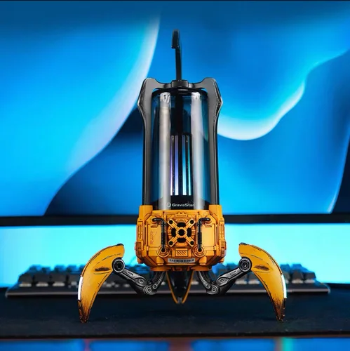 Gravity Planet G5 Light Scorpion Mecha Bluetooth Audio War Meteorite Yellow Wireless Desktop Trendy Desktop Tragbarer Lautsprecher