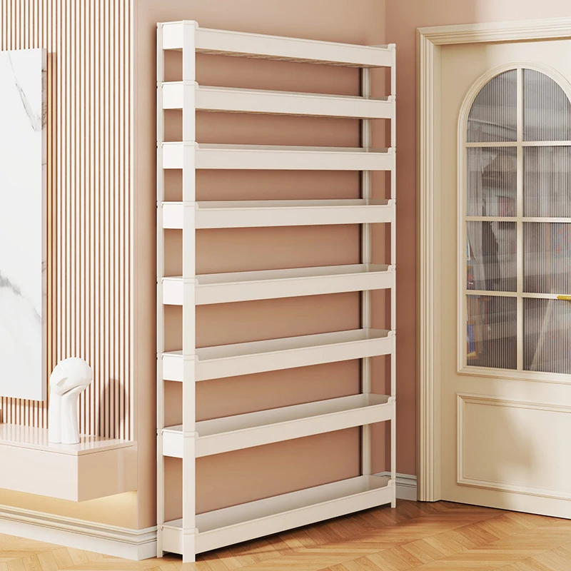 

Multi-Layer Door Ba Bag Storage Ra Narrow Cabinet Floor Standing Leather Bag Display elf Home Organization Utili