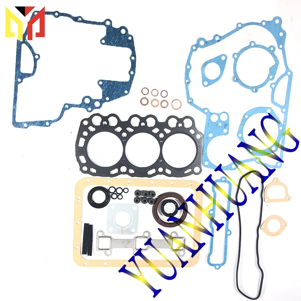 L3E Engine Rebuild Kit  With Valve Guide Seat Overhual Repair Gasket Set For Mitsubishi Diesel Liner Piston Ring Bearing